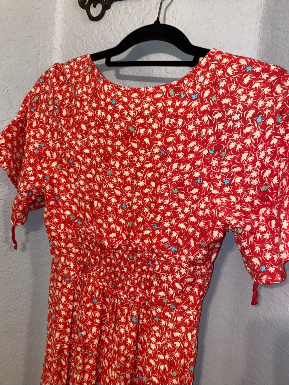 Free People Coral Floral Midi Dress - Picture 10 of 13